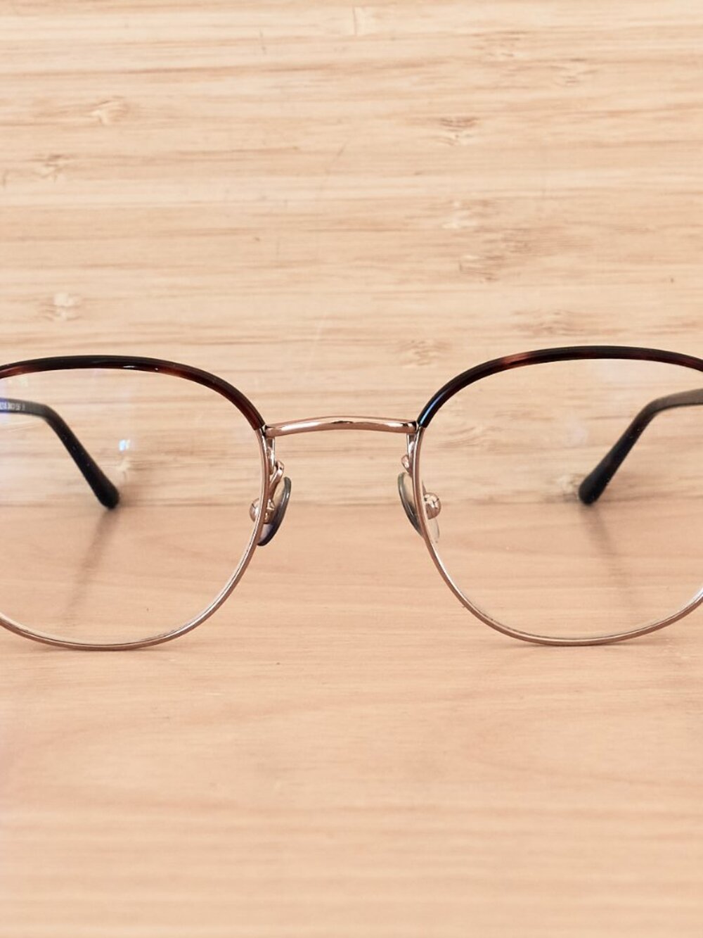 Bailey Nelson Theodore Half Windsor Mahogany Gold Eyeglasses Frame 48 21 145